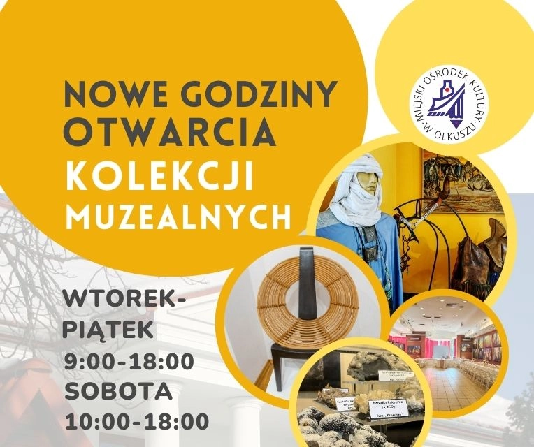 Nowe godziny otwarcia Kolekcji Muzealnych