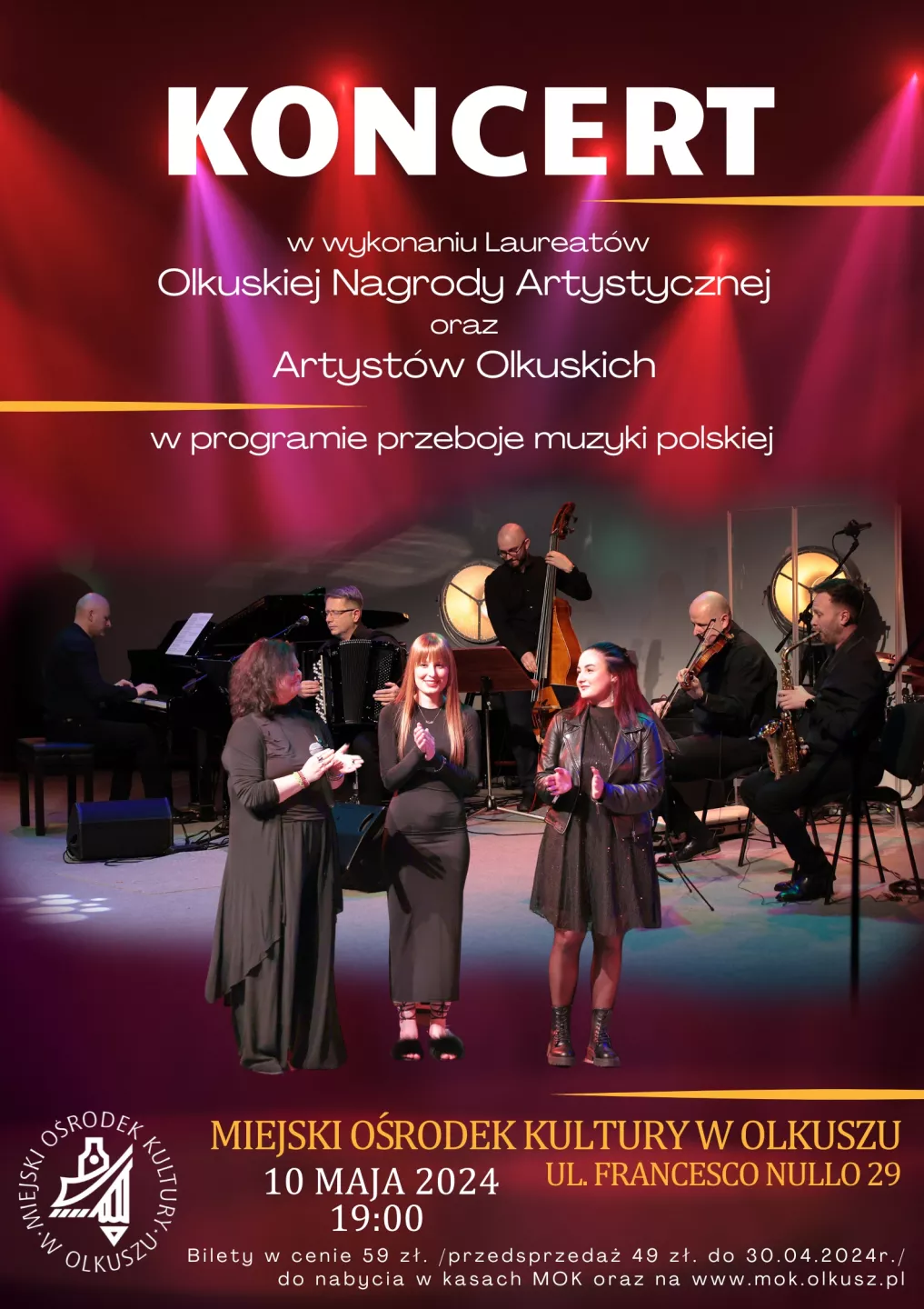 Koncert w wykonaniu Laureatów Olkuskiej Nagrody Artystycznej oraz Artystów Olkuskich