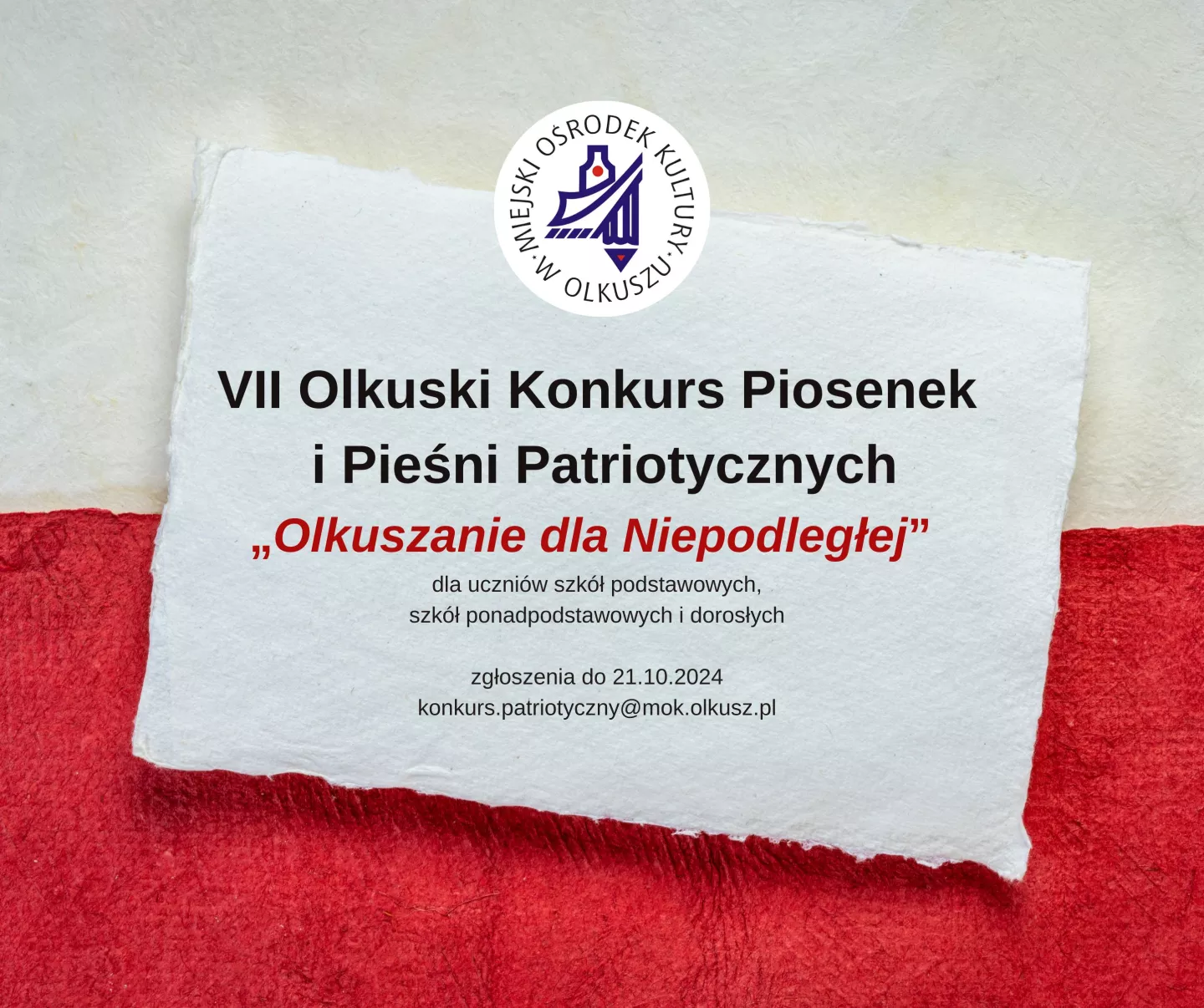 Konkurs patriotyczny - zgłoszenia